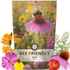Bee Friendly Wildflower Seed Mix - 31,000 Seeds for Planting - 2026 Season, 4oz gallery