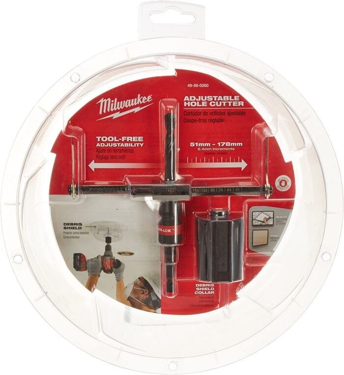 Milwaukee Adjustable Hole Cutter 2 in. to 7 in. Black Oxide 49-56-0270 Saw gallery