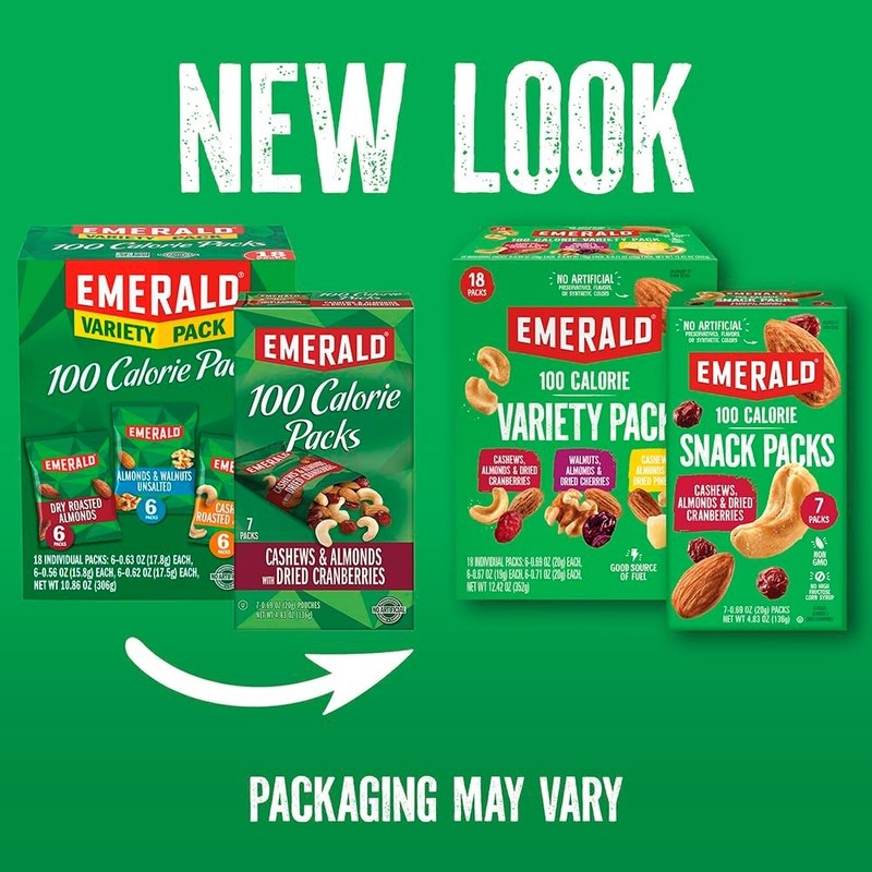 Emerald Nuts Mixed Nuts Variety Pack 18ct (1-Pack) , 100-Calorie Individual Pack gallery