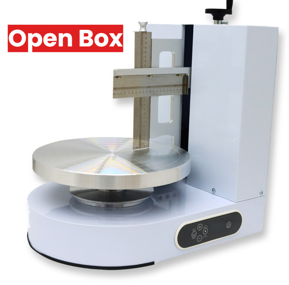 Open Box! 110V 4-12'' Cake DIY Cream Spreading Coating Smearing Baking Machine gallery
