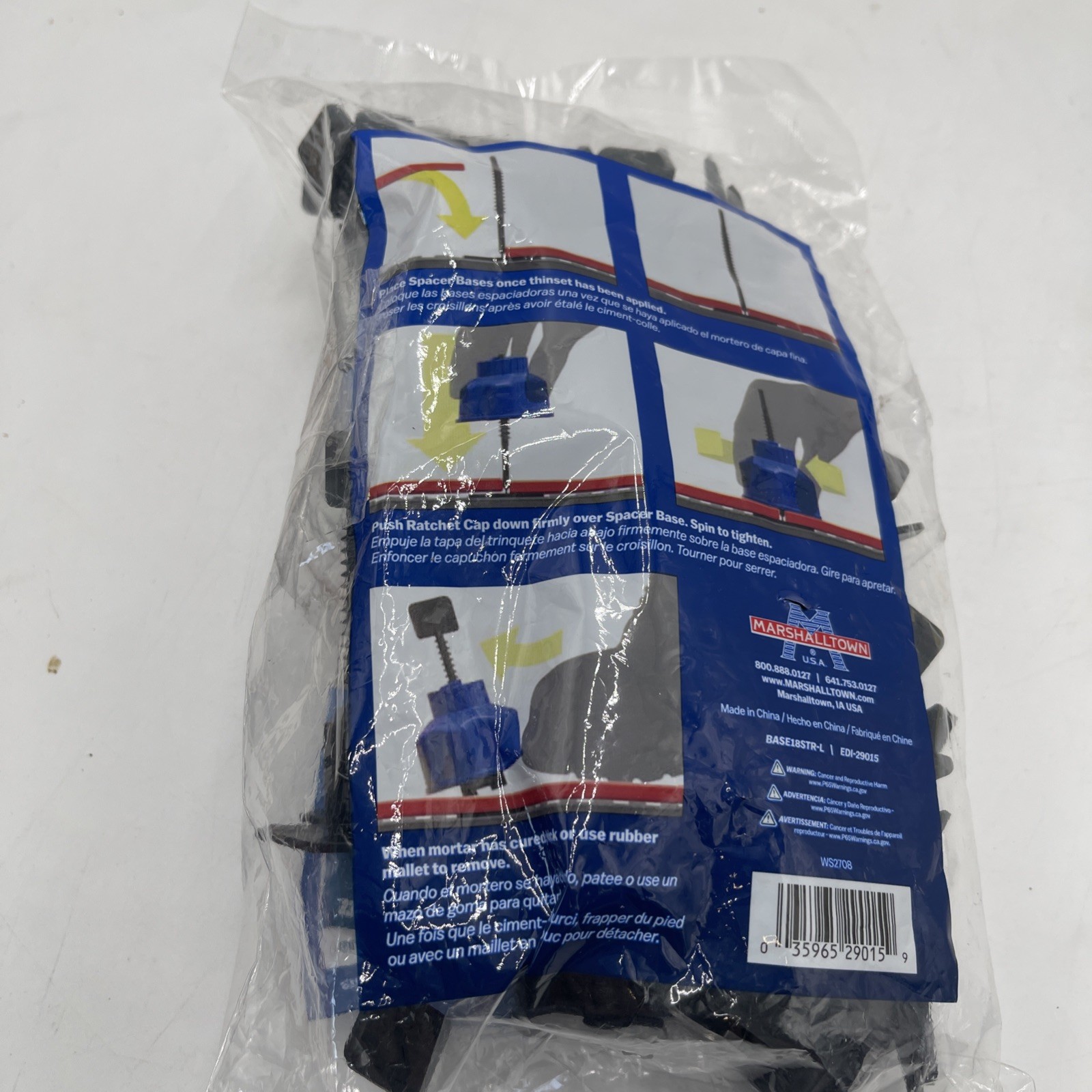 50 FASTcap Tile Spacer Bases Ratchet System Straight Type 1/8" BASE18STR-L gallery