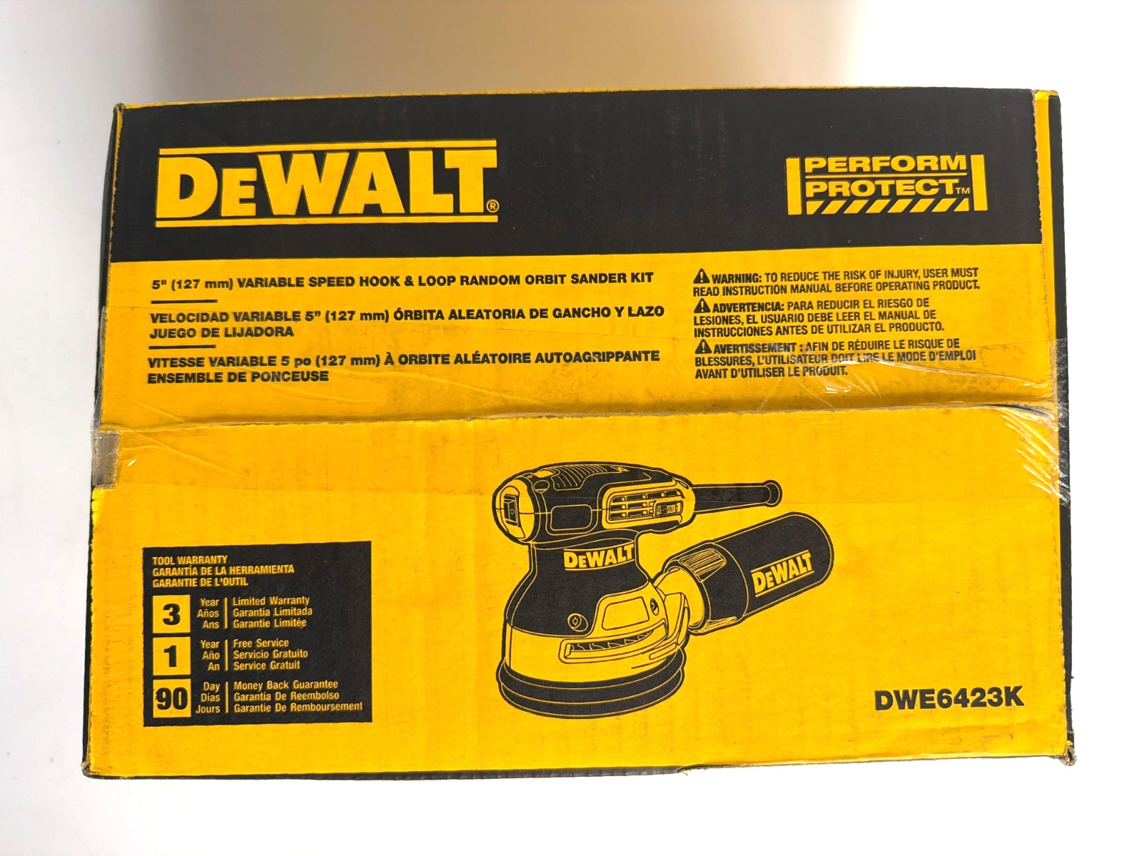 [NEW] (DWE6423K) DEWALT Corded Electric Variable Speed Random Orbital Sander Kit gallery