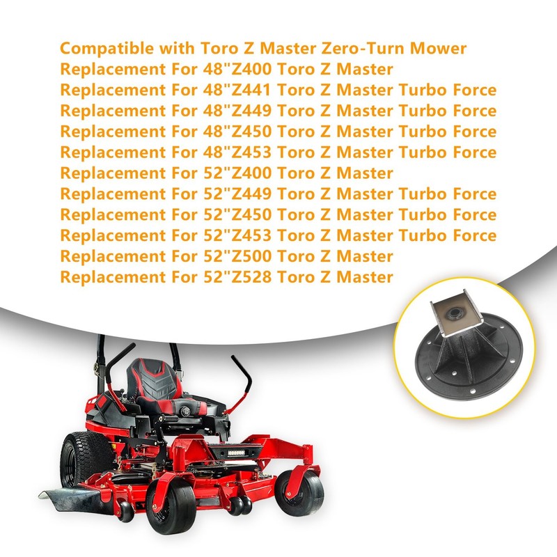 Deck Spindle For Toro 48 52 60 Inch Deck Z Master 400 450 500 528 107-8504. gallery