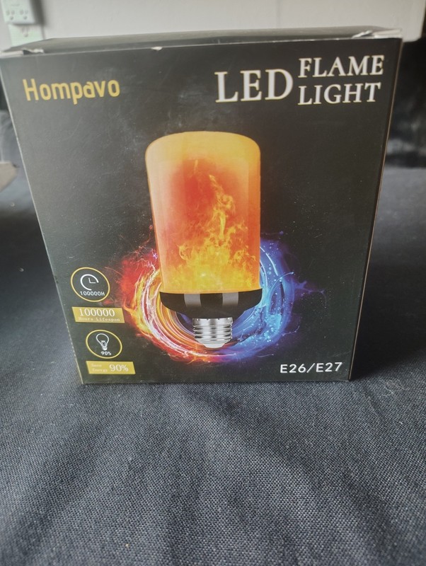 Hompavo LED Flame 4 light modes 100,000 H E26/E27 3W 400-799lm 1500-2000K 4 pack gallery