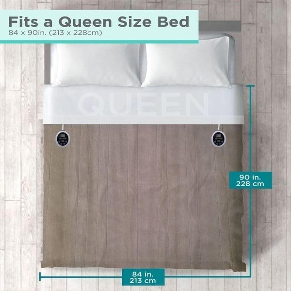 BLACK+DECKER Heated Queen Blanket, 84" x 90”, 10 Heat Settings, 10-Hour Timer gallery