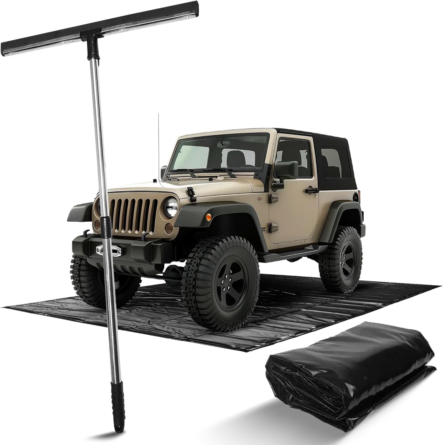 Garage Floor Mat, Containment Mat (7'9"x16'), Garage Mat for Floor Under Car gallery