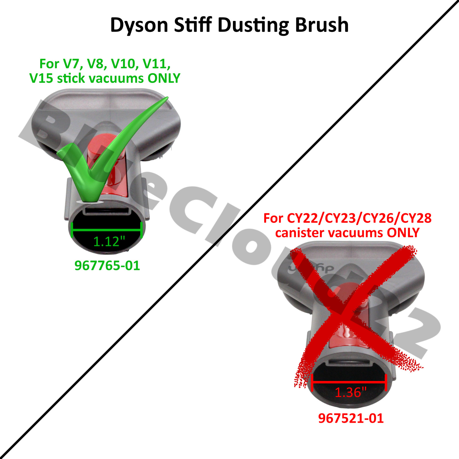 Genuine Dyson Gen5detect Gen5outsize STUBBORN STIFF DIRT DUSTING BRUSH 967765-01 gallery