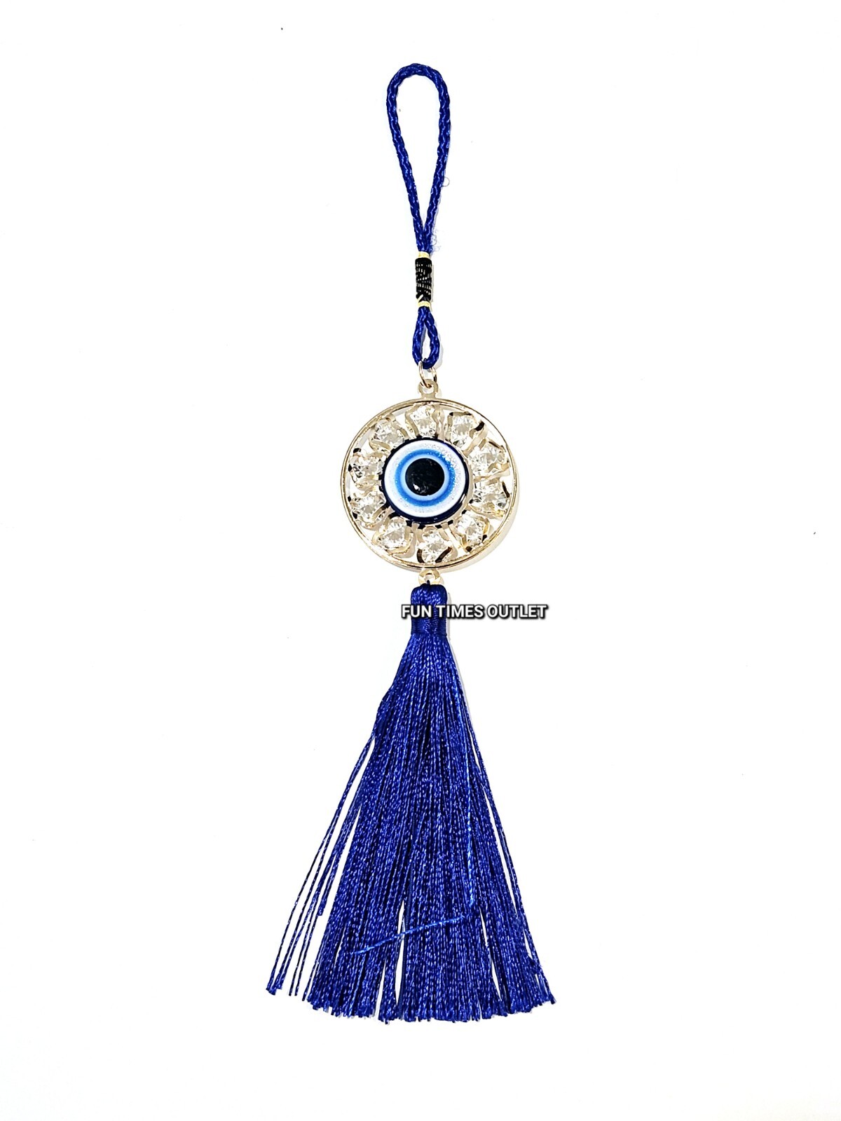 12 Pc Evil Eye Protection Blue Tassel Car Pendant Colgante Mal De Ojo Proteccion gallery