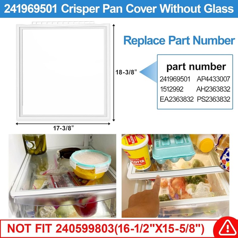 Upgraded Shelf Frame without Glass Refrigerator Compatible with Frigidaire Sh... gallery
