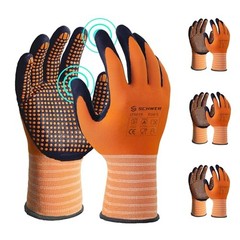Safety Work Gloves Micro-Foam Nitrile Coated LT5619, Level 4 Large 3 Pairs