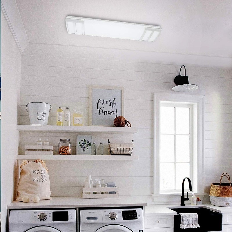 2FT 20W 2200lm LED Flush Mount Ceiling Light 4000K Neutral White, Linear Fixture gallery