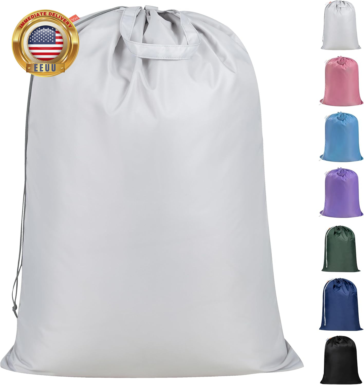 Extra Heavy Duty Large Laundry Bag with Sturdy Handles and Drawstring Closure, 2 gallery