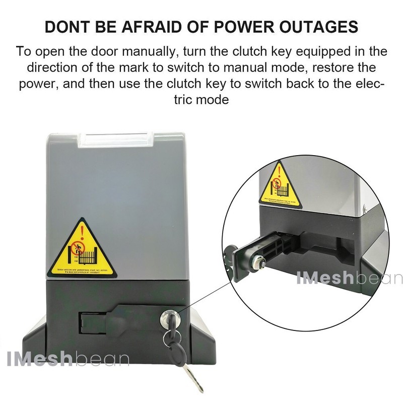 3100/4400lbs Electric Automatic Sliding Gate Opener Motor Kit APP+Keypad+Remote gallery