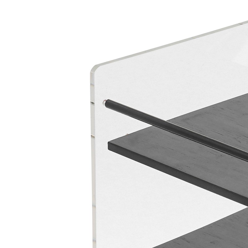 Acrylic End Table,Rectangle Side Table, Bamboo Acrylic Modern End Table gallery
