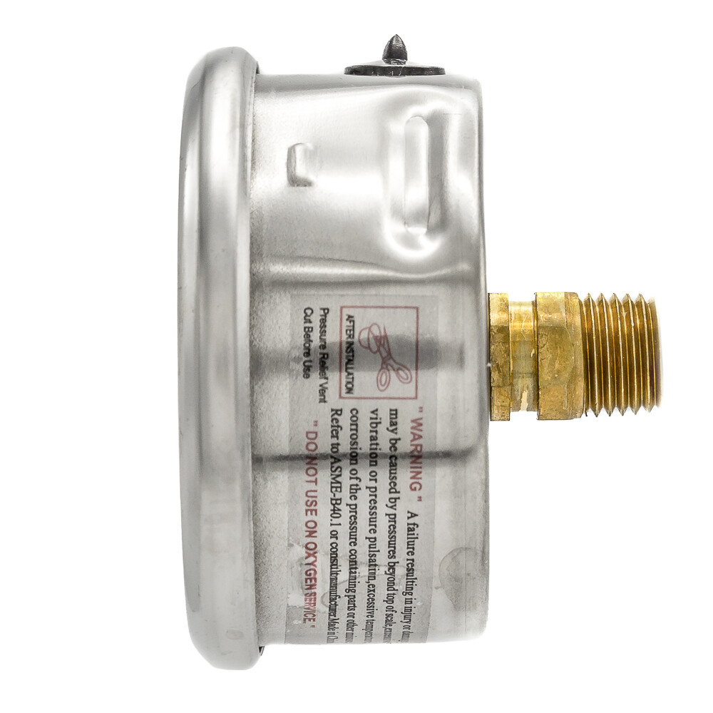 Liquid Filled Back Mount Pressure Gauge with 2.5" Dial, 0-300 PSI, 1/4"MaleNPT gallery