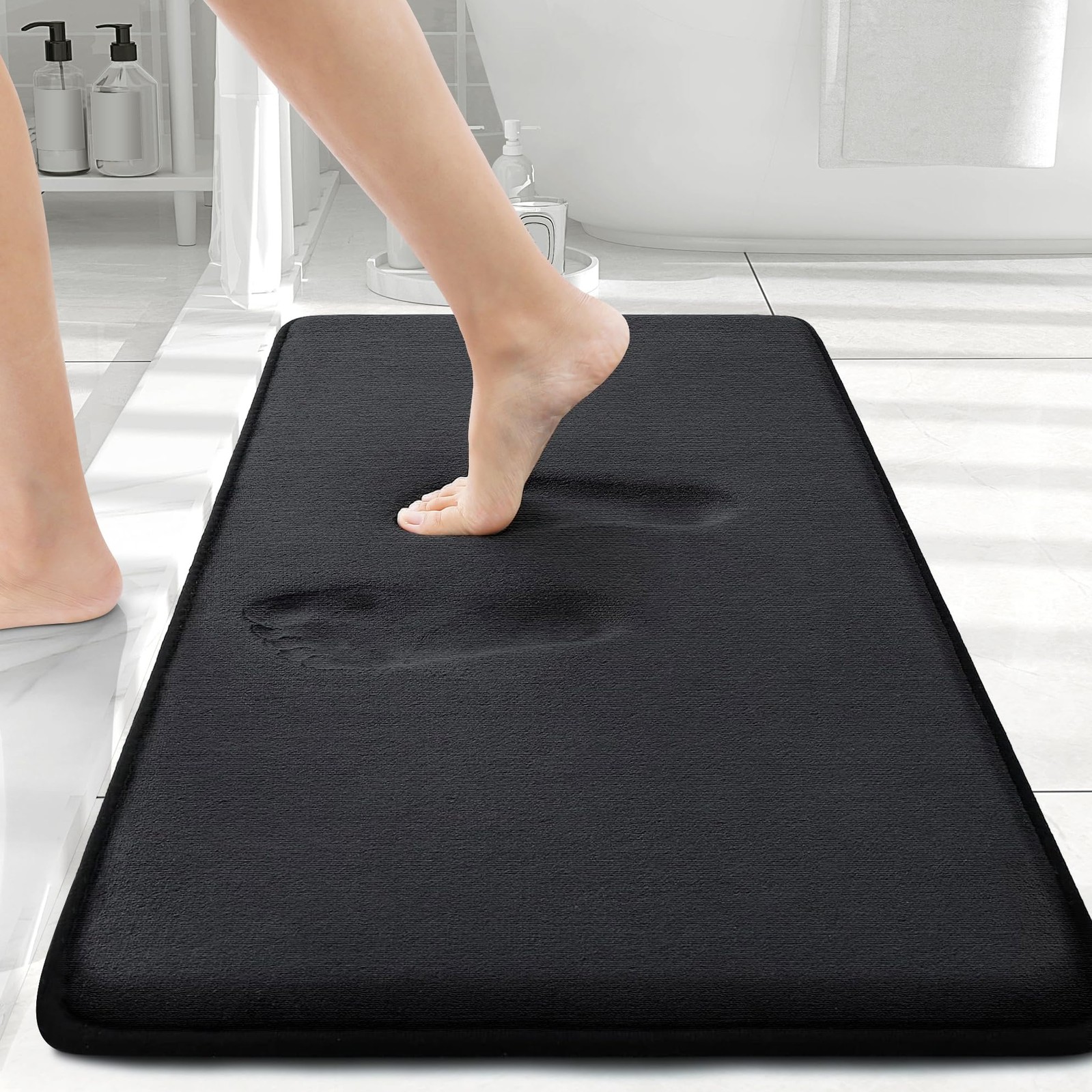 Memory Foam Bath Mat 30x20, Extra Soft and Absorbent Bathroom Mats, Non Slip gallery