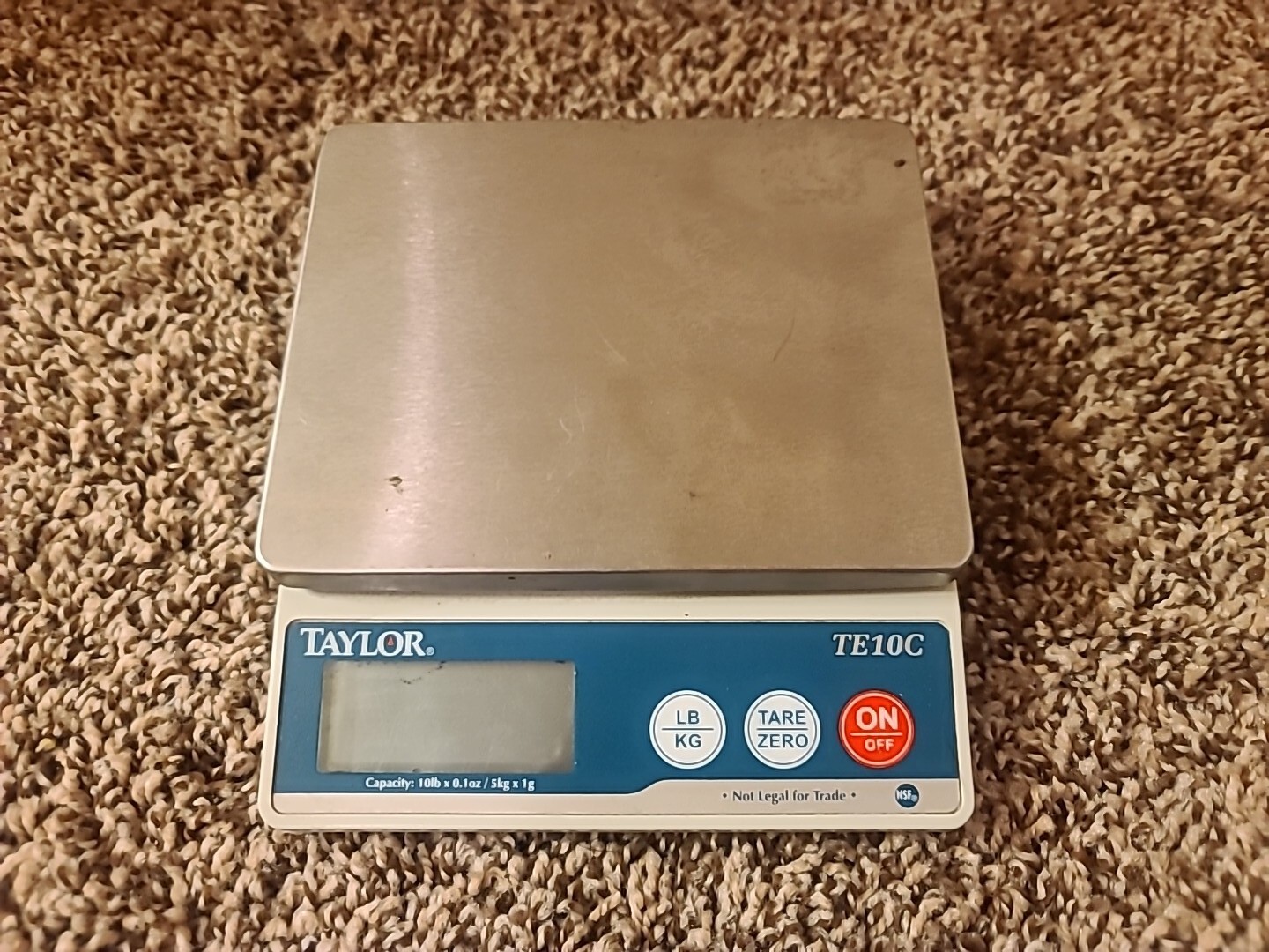 Taylor Scale TE10C Capacity 10lbs Pounds 5kg Digital Tested Works gallery