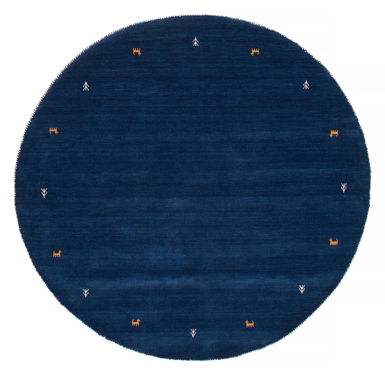 Traditional Hand loomed Area Rug 6'5" x 6'5" Dark Blue Oriental Carpet gallery