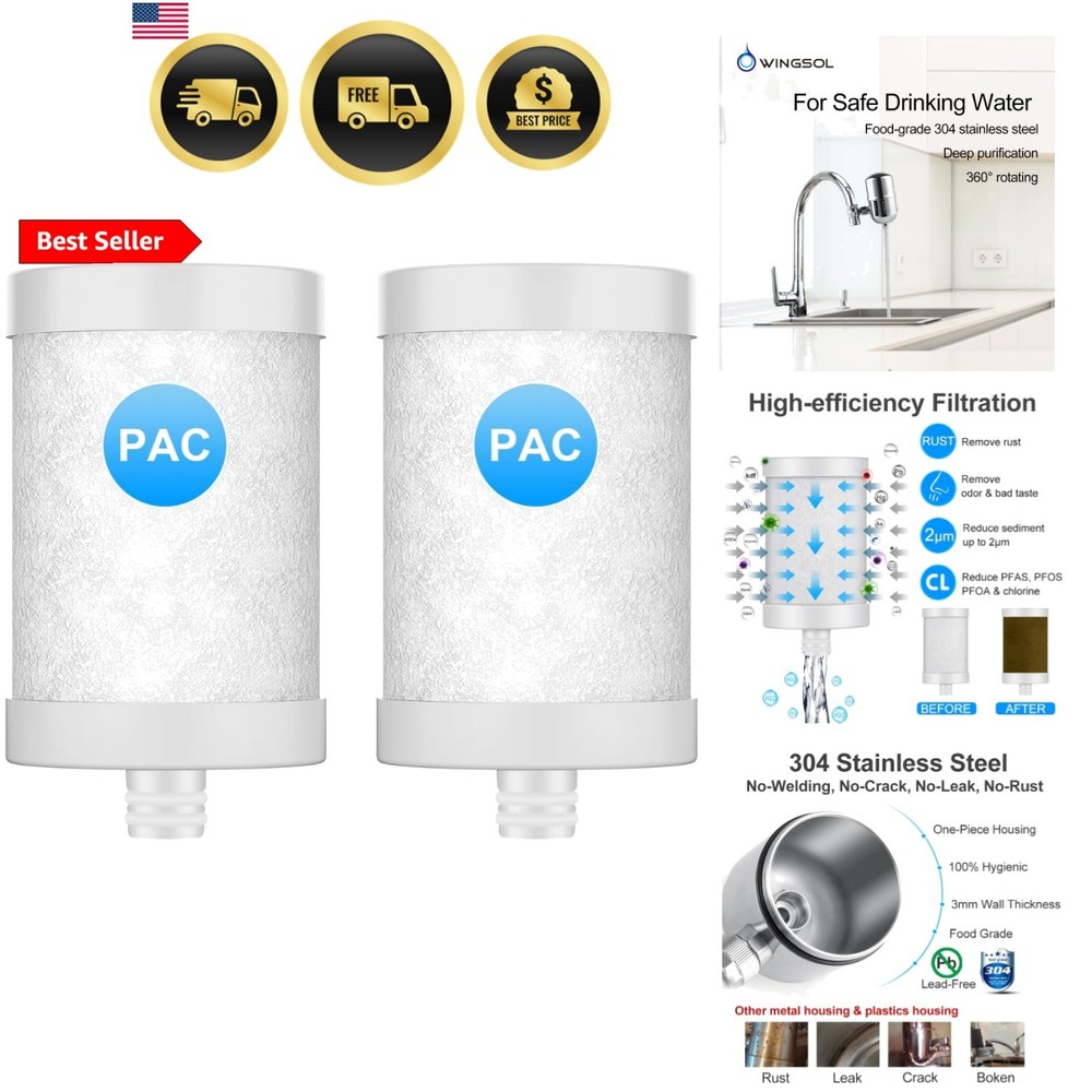 Replacement Filter Cartridge for Faucet Filter Compatibel with: WS-FM001-PAC/...