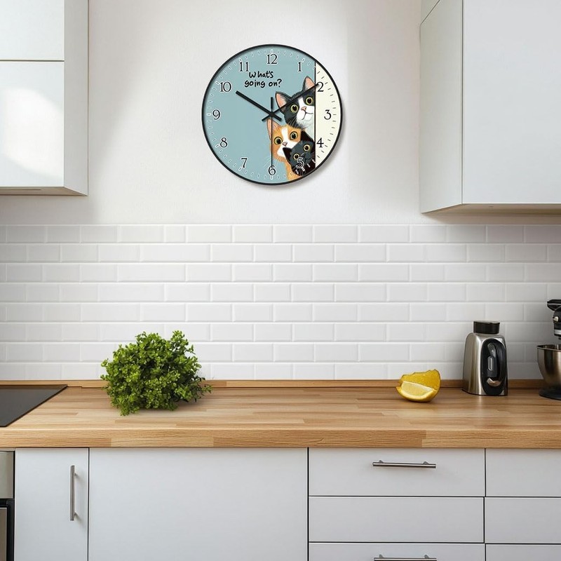 Decorative Round Wall Clock, Quiet Wall Clock, gallery