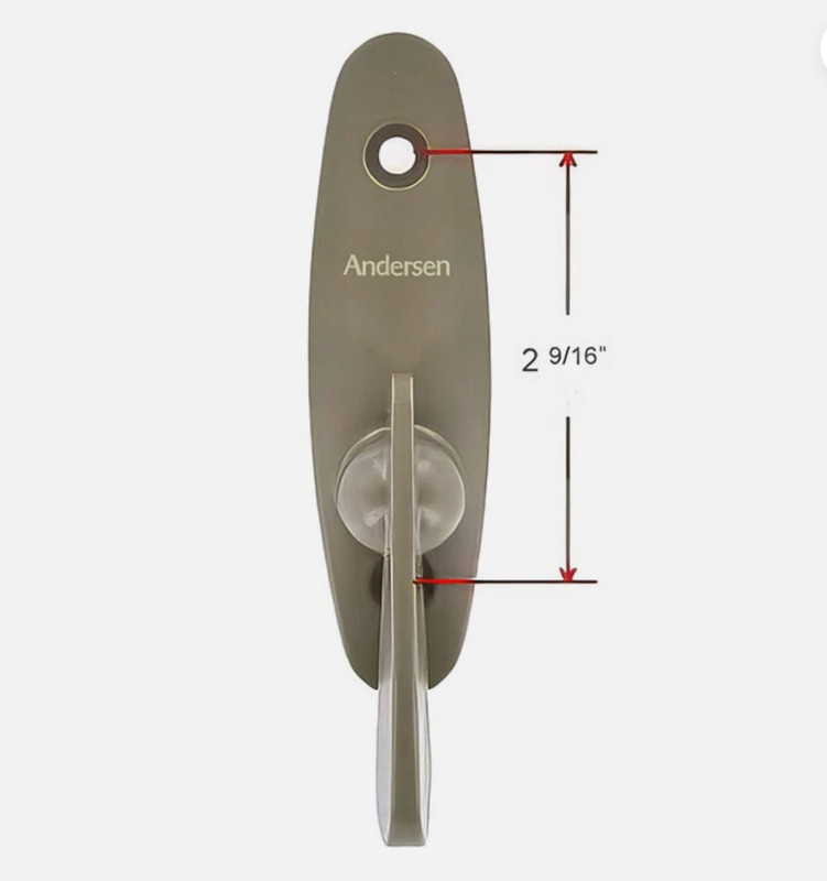Andersen Tribeca Style - Gliding Door Thumb Latch - Stone Color FREE SHIPPING gallery