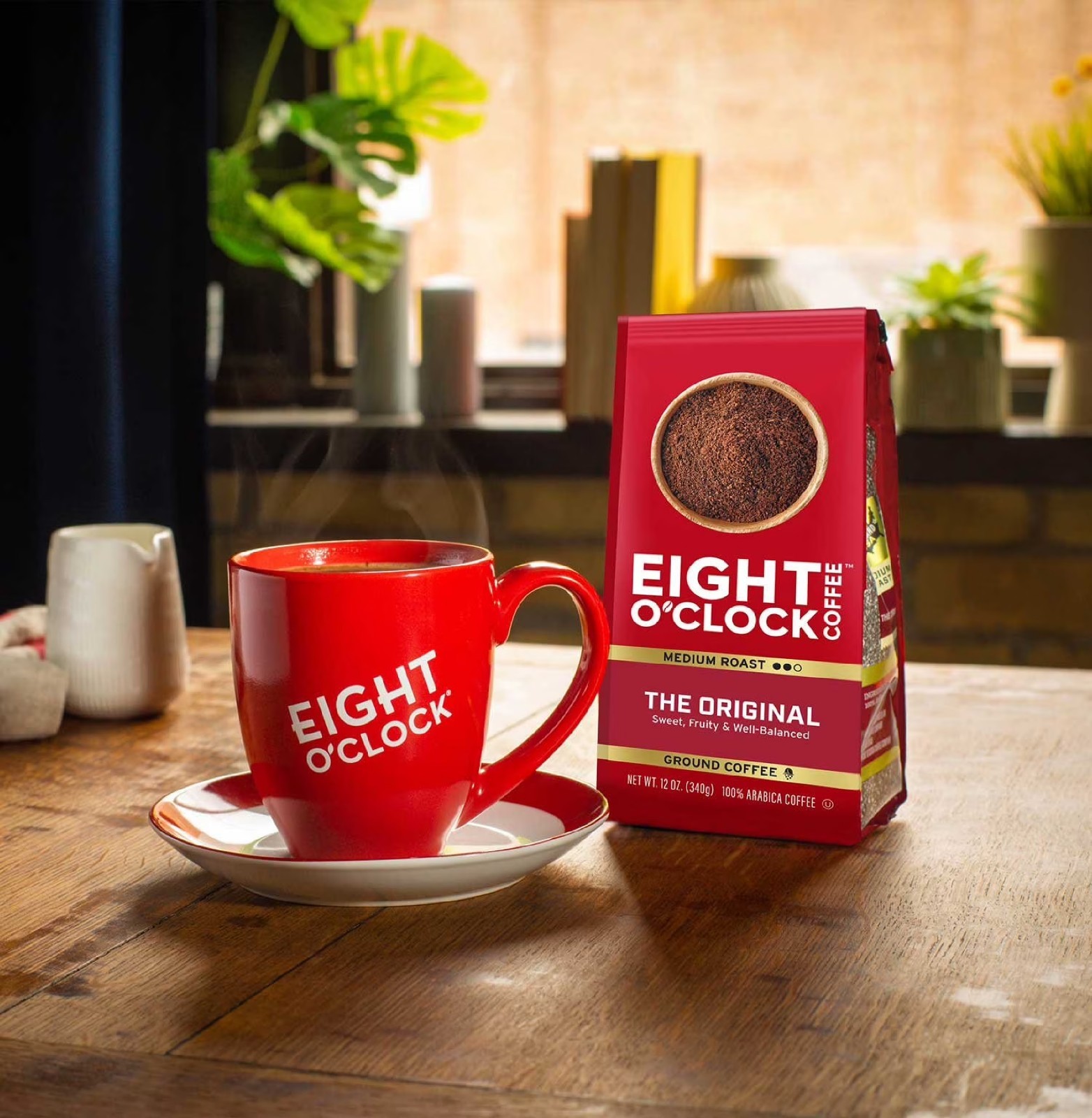 Eight O'Clock Medium-Dark Roast Ground Coffee, The Original, 40 oz. gallery