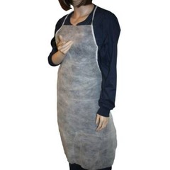100 ProLite® (PE Coated Polypropylene) Bib Style Apron 28″ x 36″, White