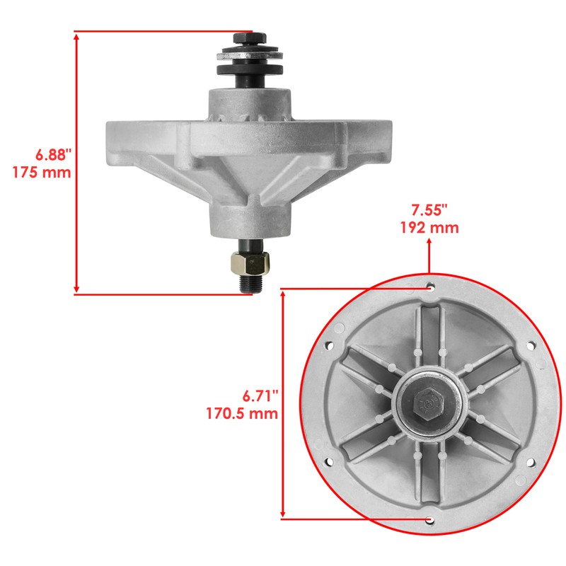 48" Deck Spindles w/ Blades for Exmark QST22BE482 QST23KC482 / 116-5712 109-8744 gallery