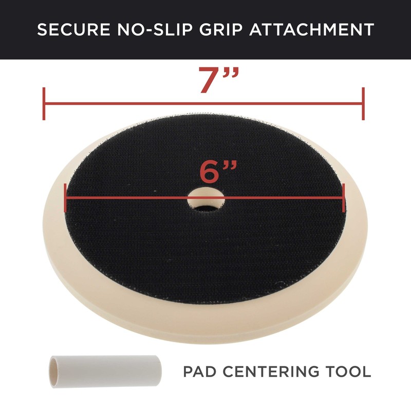 7" Hook & Loop Polisher Buffer Backing Plate Pad, Attach Foam Wool Polishing Pad gallery
