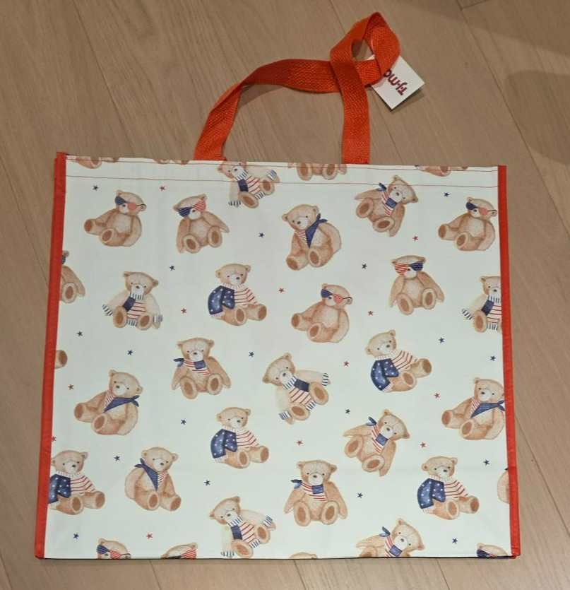 NWT TJ MAXX- American Teddy Bears - Large Reusable Shopping Tote Eco Bag gallery