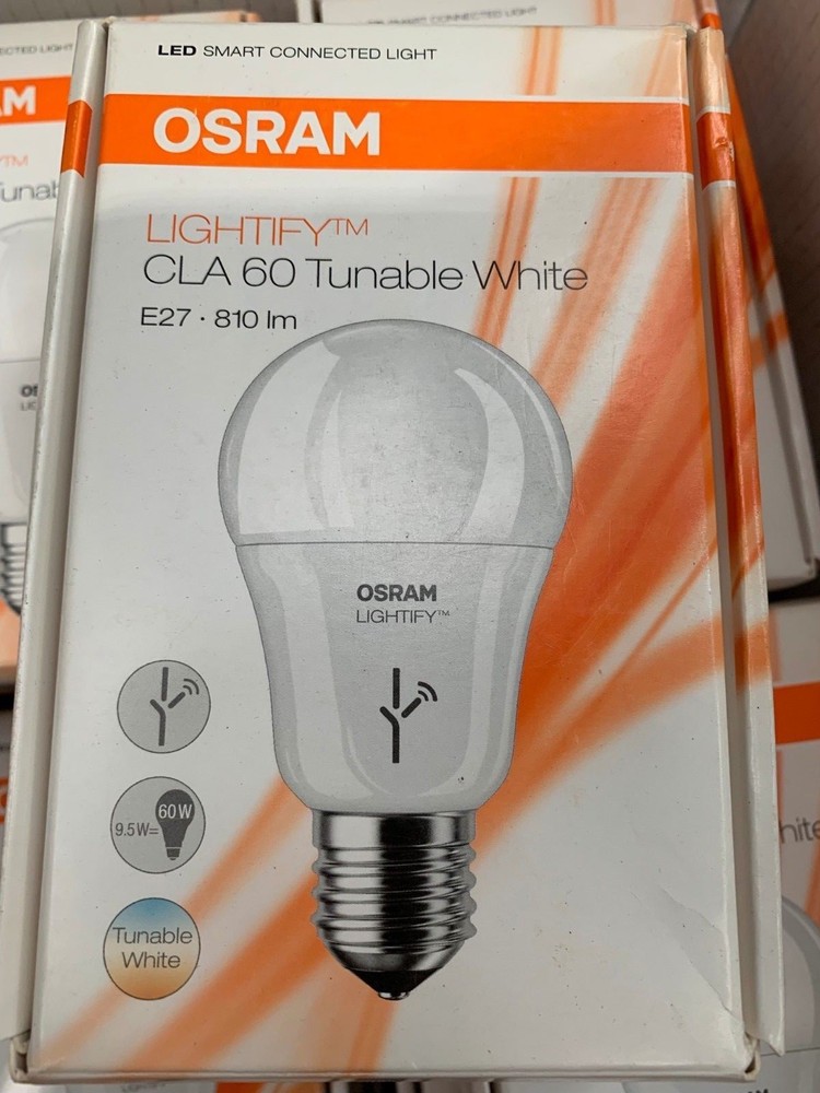 Osram LIGHTIFY CLA 60 Tunable White E27 810lm 220V App Store / Google