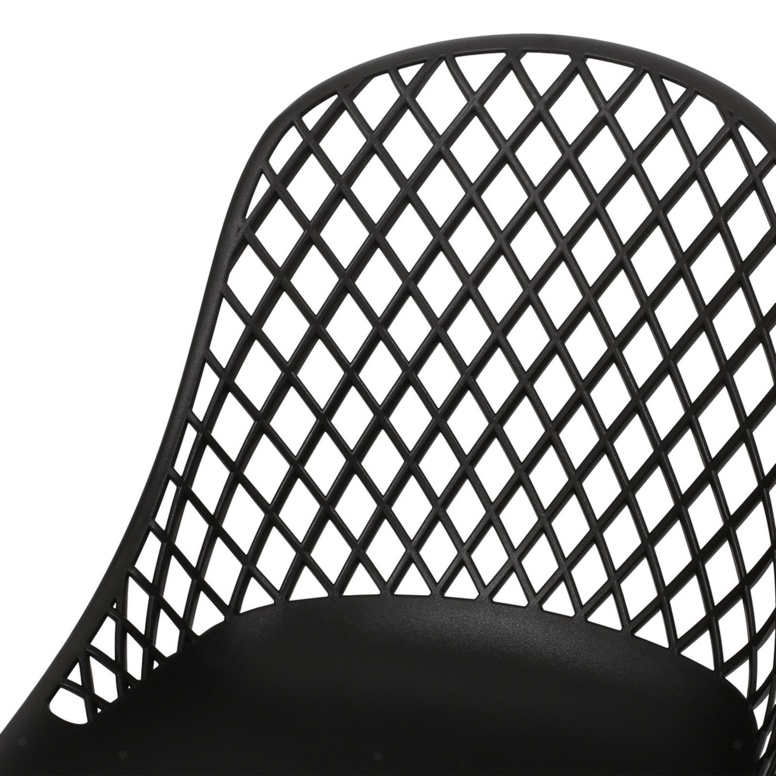 Modern Minimalist Outdoor Chair Set for Dining - Sturdy Weatherproof Frame and gallery