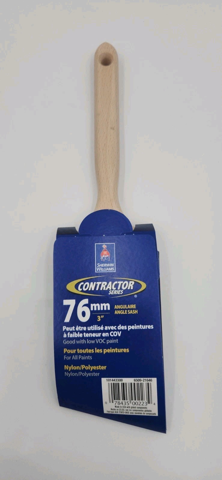 Sherwin-Williams Contractor series 3" Nylon/Polyester Angle LATEX Paint Brush gallery