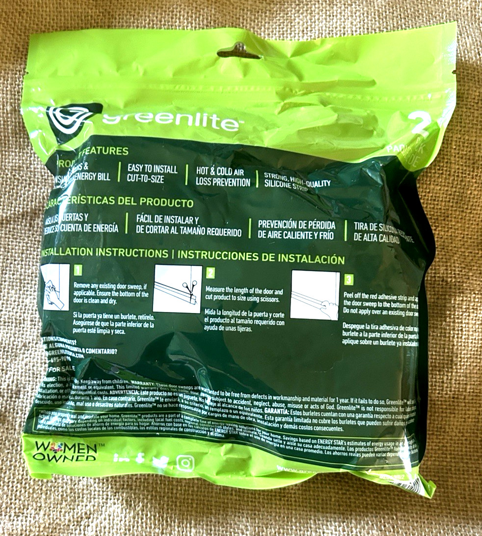 Greenlite, Door Sweep, Self-Adhesive Draft Stopper 40" per Strip gallery