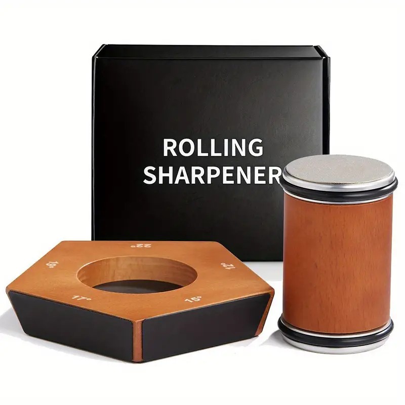 12° - 22° Multi-Angle Rolling Knife Sharpener Diamond-Coated Discs Roller gallery