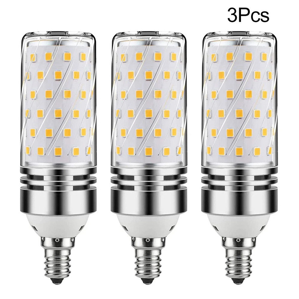 15*16W E12 White LED Corn Bulbs 6500K Candelabra Ceiling Fan Light Bulb Daylight