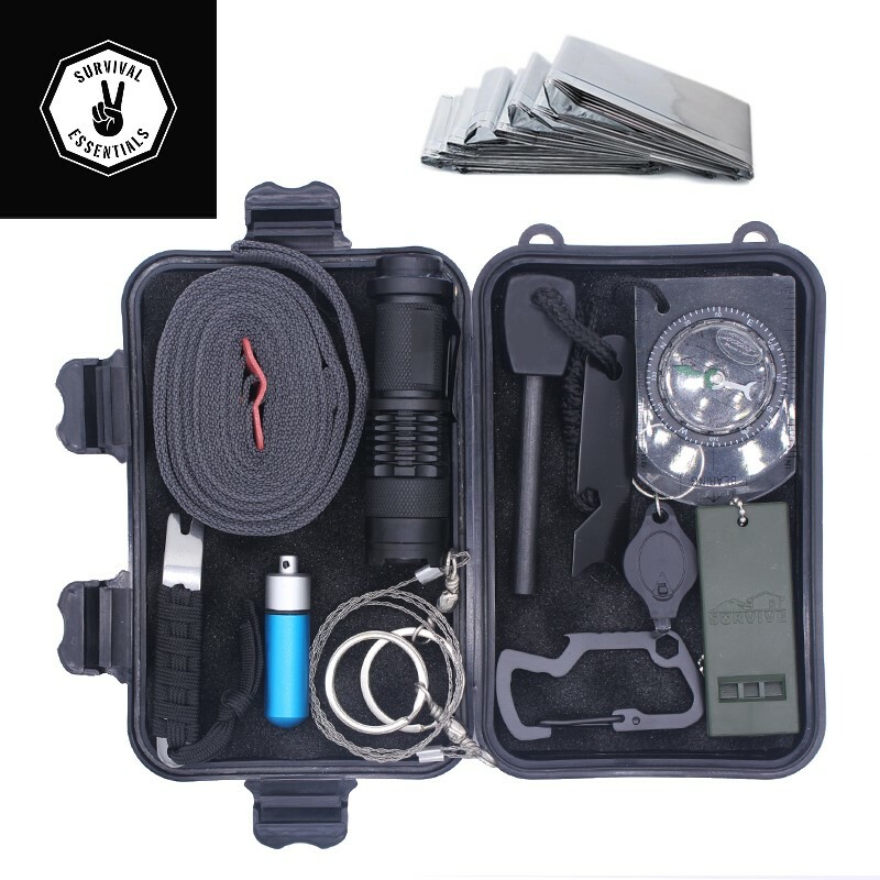 Survival Essentials Portable Survival Kit Riot Gear Car Boat RV Travel Tool Set gallery