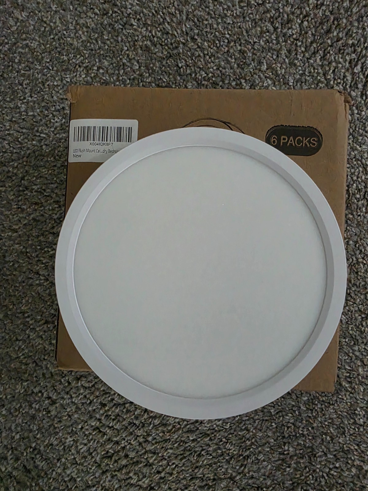 7 Inch LED Flush Mount Ceiling Light Fixture, 15W 1600LM, Super Slim (6PACKS) gallery