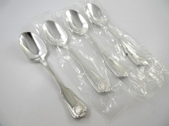 Towle BOSTON SHELL 4 Teaspoons Silverplate Flatware