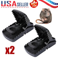 2 Pack Mouse Traps Rat Mice Killer Snap Trap Power Rodent Heavy Duty Pest Trap