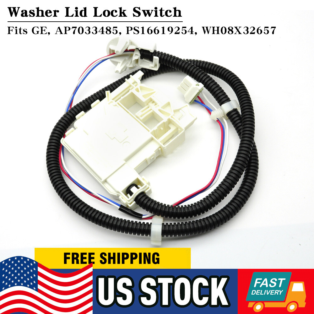 Washer Lid Lock Switch fits GE AP7033485 PS16619254 WH08X32657 gallery