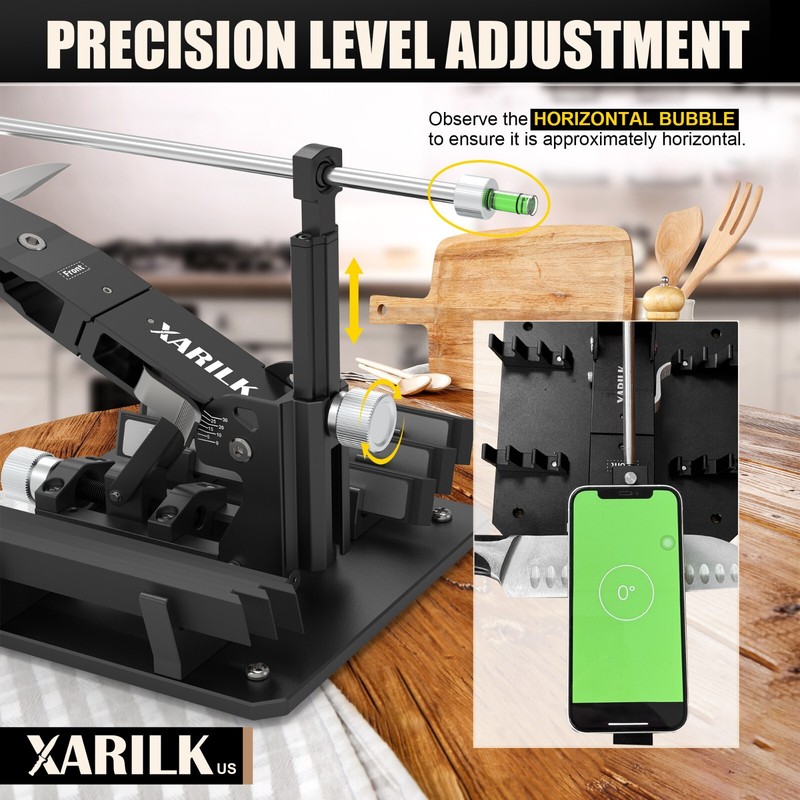 XARILK PRO Precision Knife Sharpener System GEN 2 W/Diamonds (320# 800# 2000#) gallery