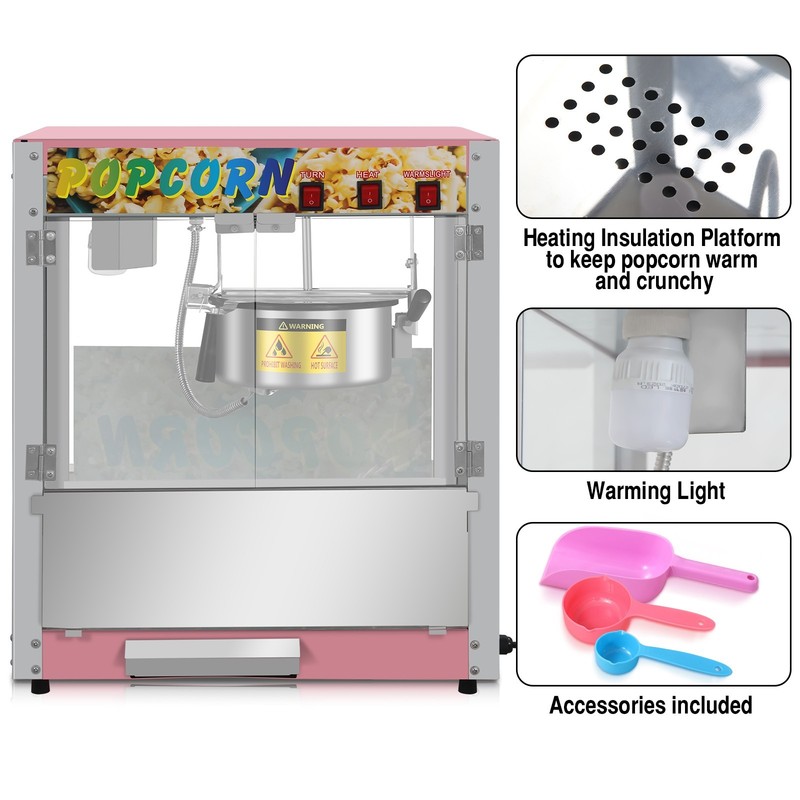 Commercial Countertop Popcorn Maker Machine 8 Ounce Kettle Movie Theater Automat gallery