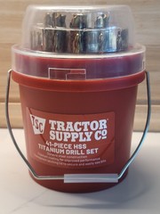 Tractor Supply 41 Pc SAE Titanium Drill Set Bucket NEW **NOT 49 IMPACT SET*