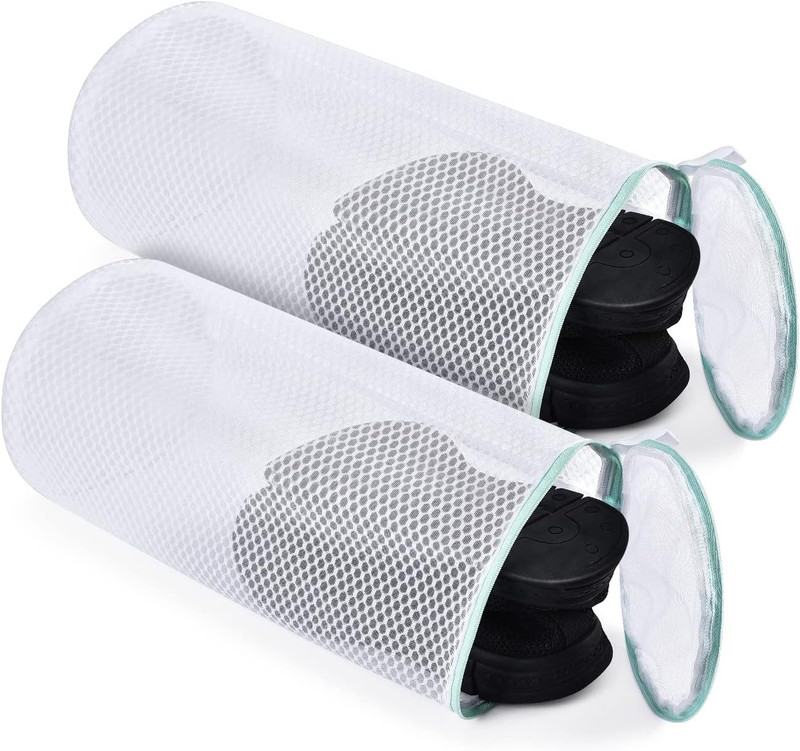 2 Pack Shoe Washing Machine Bag Large Shoe Laundry Bag Honeycomb Mesh Laundry Ba gallery