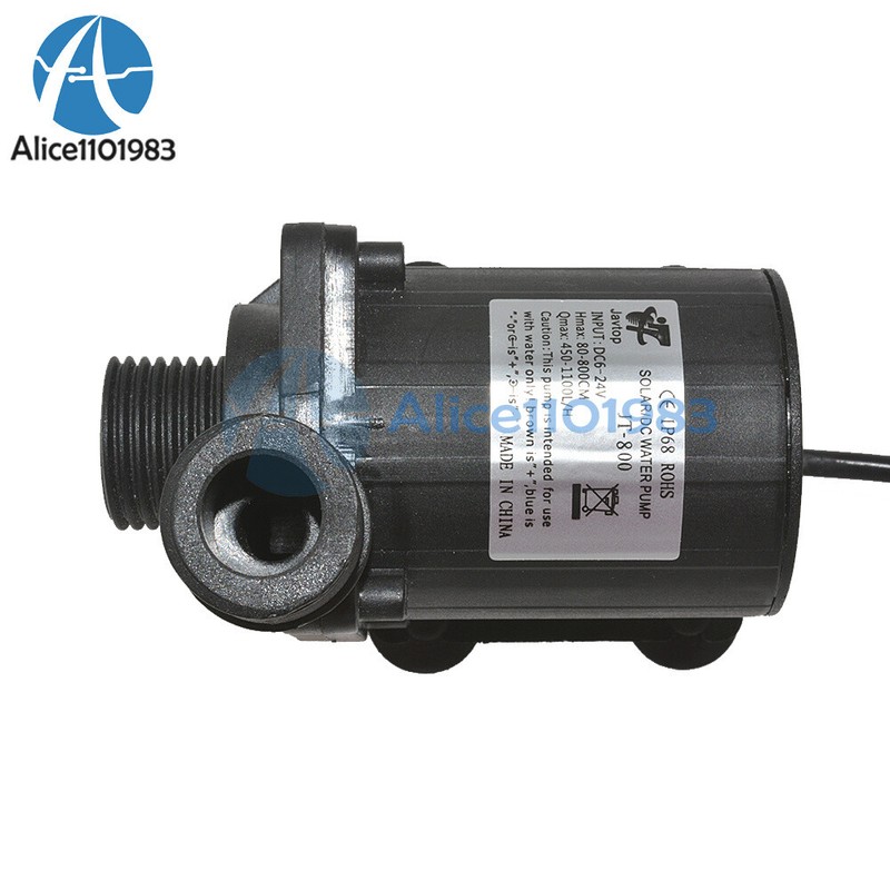DC 12V 24V Hot Water Circulation Pump Solar Water Pump Brushless Motor 800L/H gallery