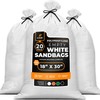 Woven Polypropylene Sand Bags White -18" x 30" - Bundle of 20 gallery