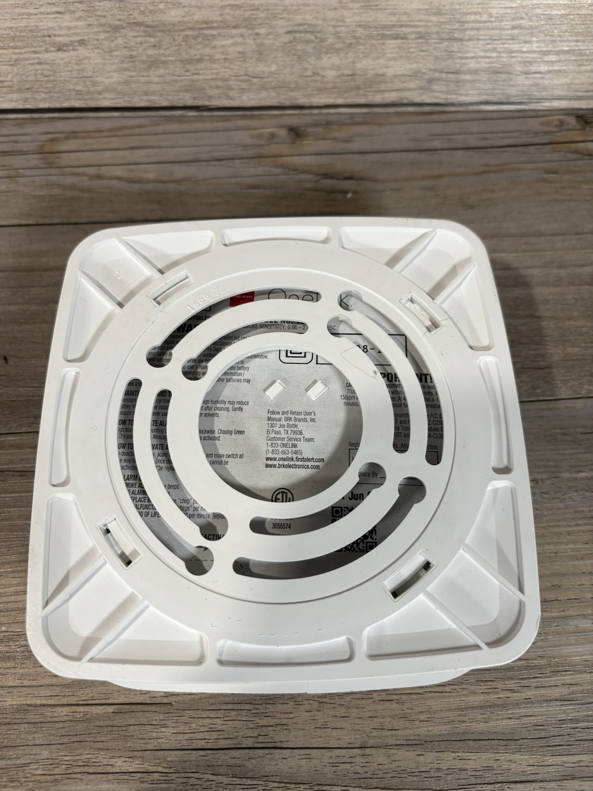 Fire Alert Onelink Smoke Carbon Monoxide Detector Model 1042136 New Battery READ gallery