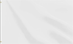 White Flag 3X5 FT, Polyester Blank Flag with Canvas Header & Brass Grommets, Dou