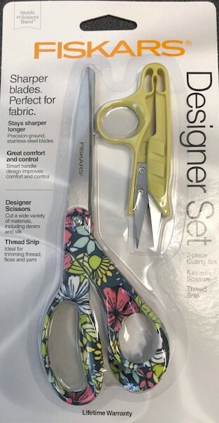 Fiskars 154162-1022 Designer 2 Piece Cutting Set 8" Scissors & Thread Snip gallery